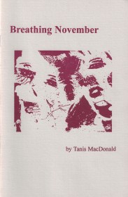 cover: Breathing November by Tanis MacDonald
